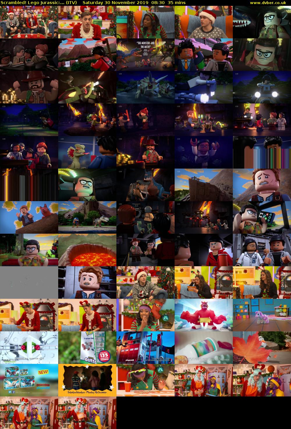 Scrambled! Lego Jurassic:... (ITV) Saturday 30 November 2019 08:30 - 09:05