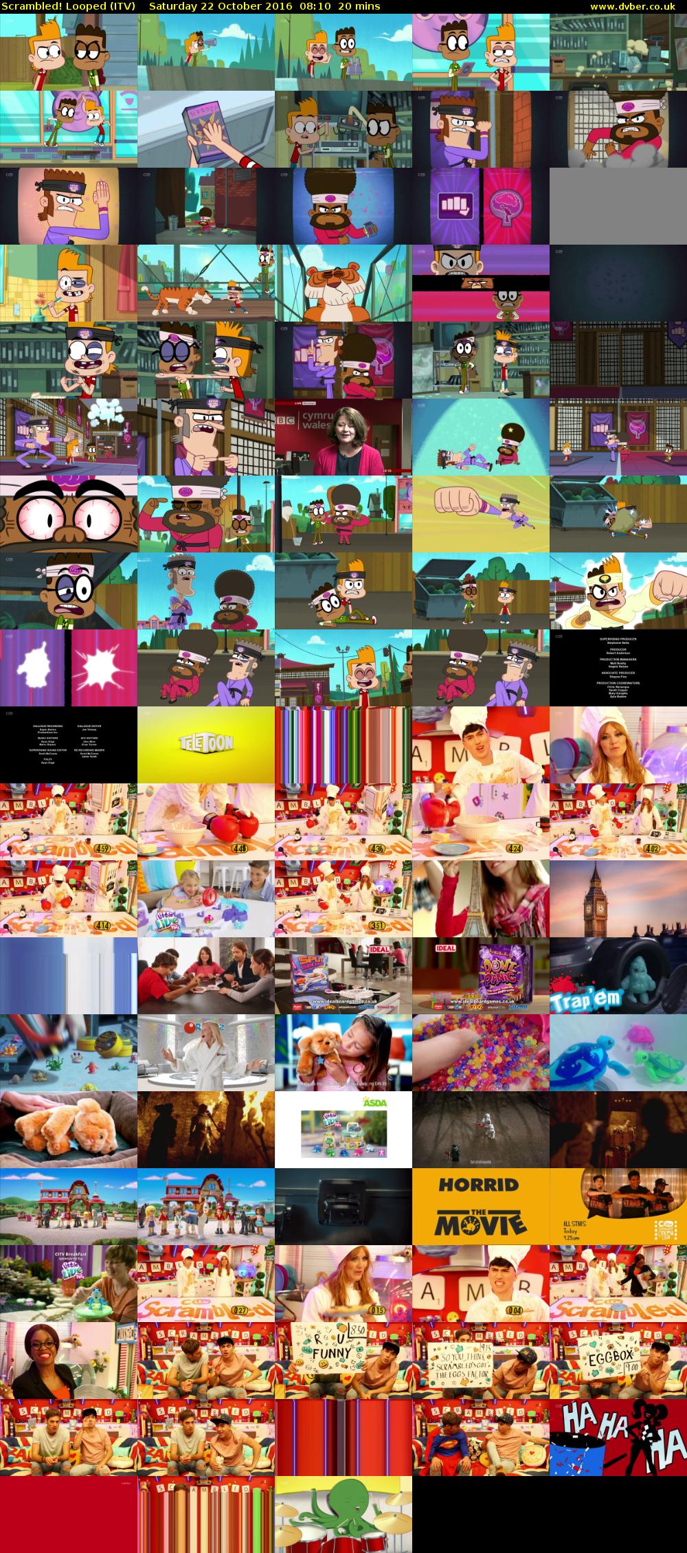 Scrambled! Looped (ITV) Saturday 22 October 2016 08:10 - 08:30