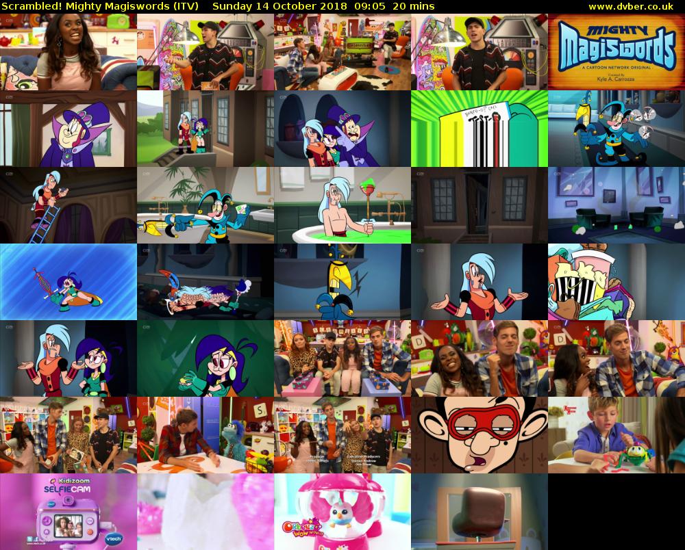 Scrambled! Mighty Magiswords (ITV) Sunday 14 October 2018 09:05 - 09:25
