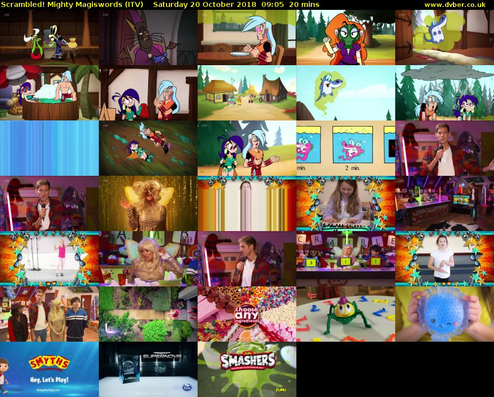 Scrambled! Mighty Magiswords (ITV) Saturday 20 October 2018 09:05 - 09:25