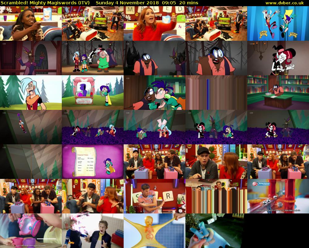 Scrambled! Mighty Magiswords (ITV) Sunday 4 November 2018 09:05 - 09:25