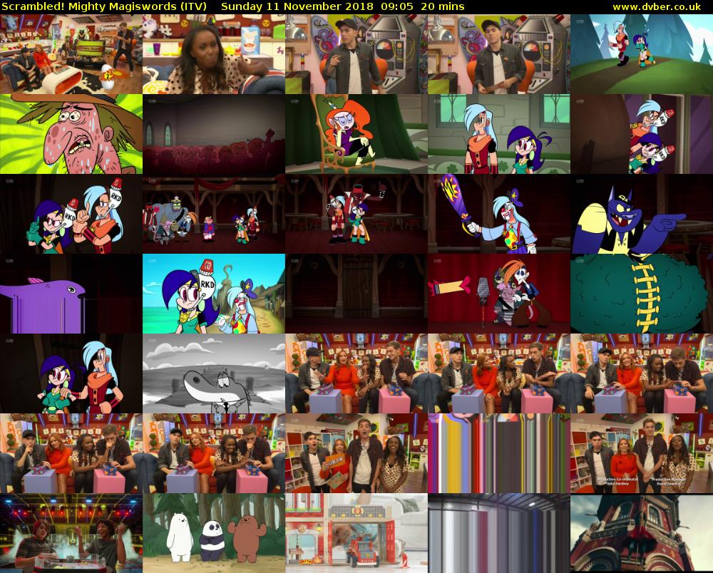 Scrambled! Mighty Magiswords (ITV) Sunday 11 November 2018 09:05 - 09:25