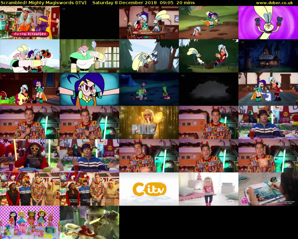 Scrambled! Mighty Magiswords (ITV) Saturday 8 December 2018 09:05 - 09:25