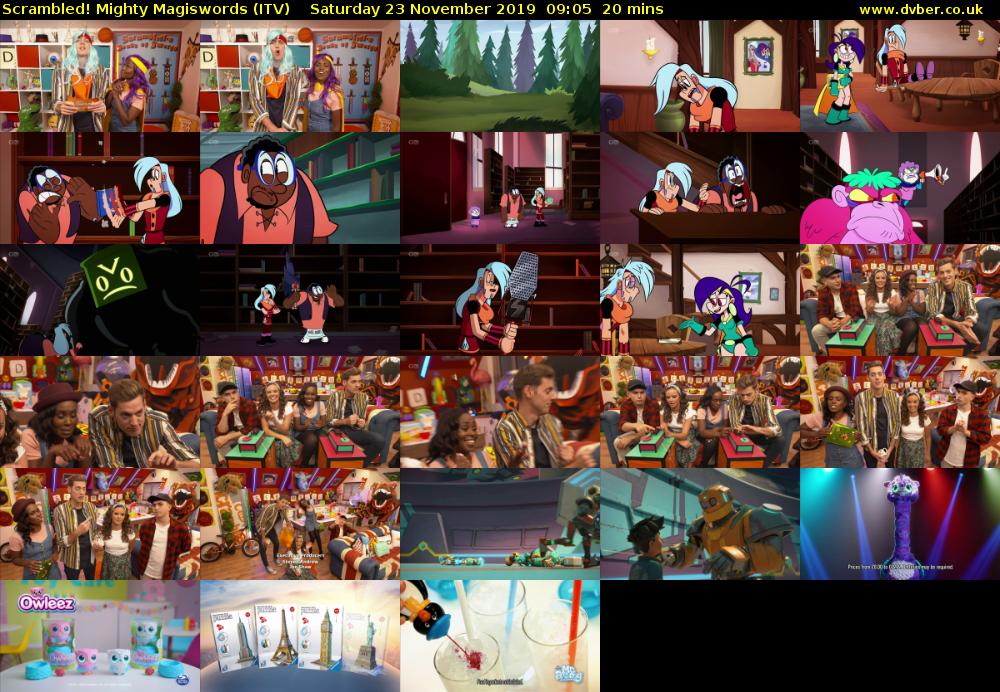 Scrambled! Mighty Magiswords (ITV) Saturday 23 November 2019 09:05 - 09:25