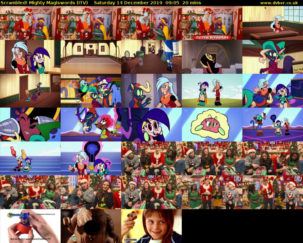 Scrambled! Mighty Magiswords (ITV) Saturday 14 December 2019 09:05 - 09:25