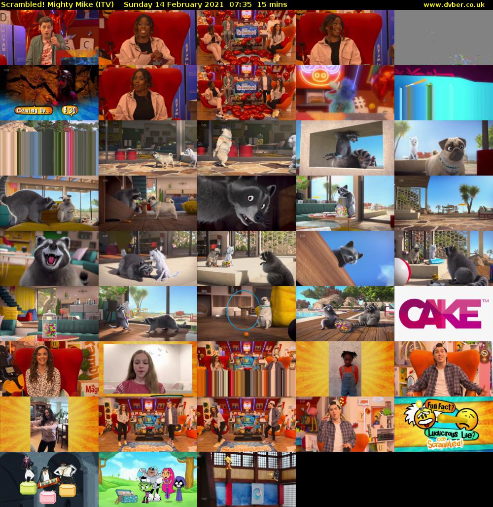 Scrambled! Mighty Mike (ITV) Sunday 14 February 2021 07:35 - 07:50