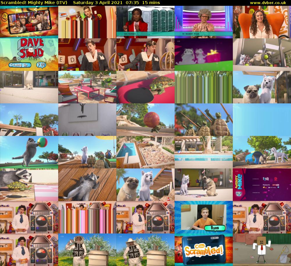Scrambled! Mighty Mike (ITV) Saturday 3 April 2021 07:35 - 07:50