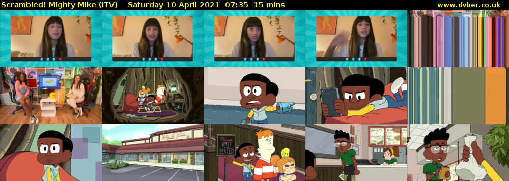 Scrambled! Mighty Mike (ITV) Saturday 10 April 2021 07:35 - 07:50