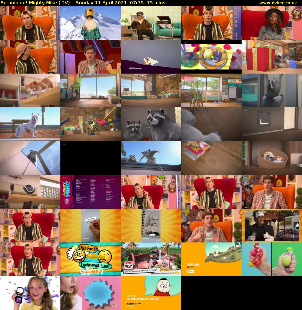 Scrambled! Mighty Mike (ITV) Sunday 11 April 2021 07:35 - 07:50