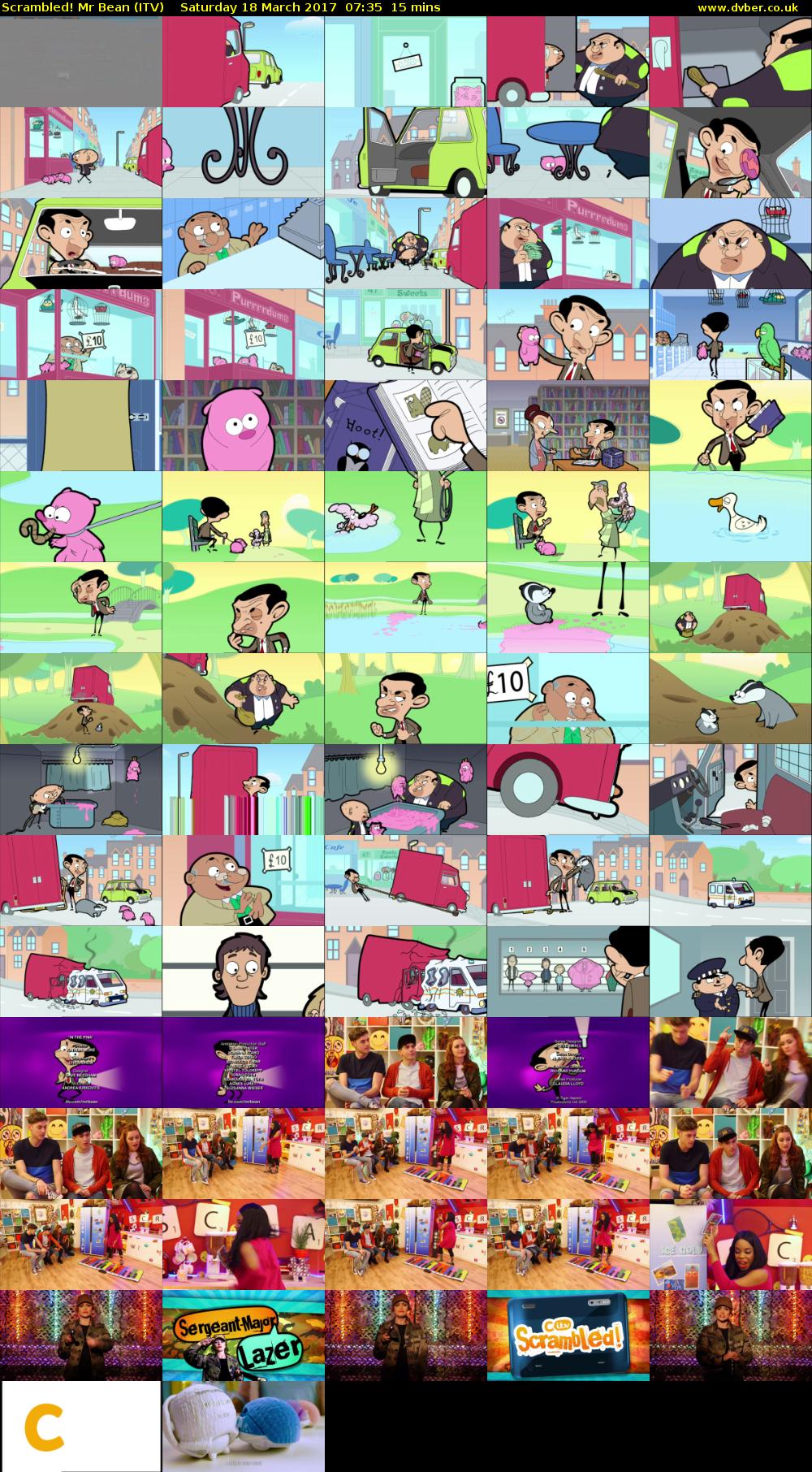 Scrambled! Mr Bean (ITV) Saturday 18 March 2017 07:35 - 07:50
