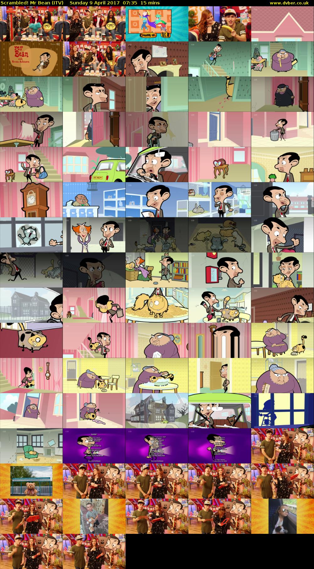 Scrambled! Mr Bean (ITV) Sunday 9 April 2017 07:35 - 07:50