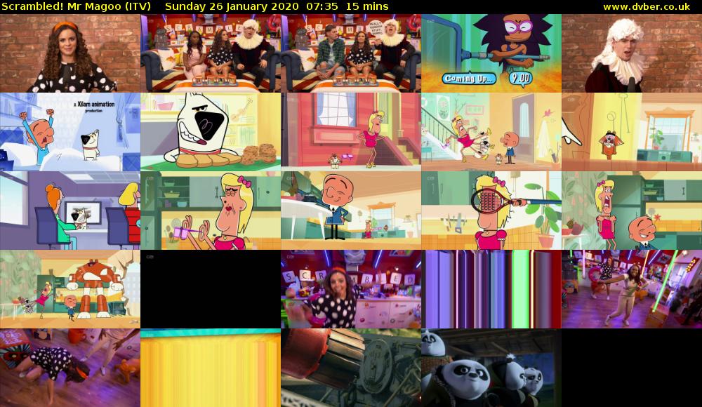 Scrambled! Mr Magoo (ITV) Sunday 26 January 2020 07:35 - 07:50