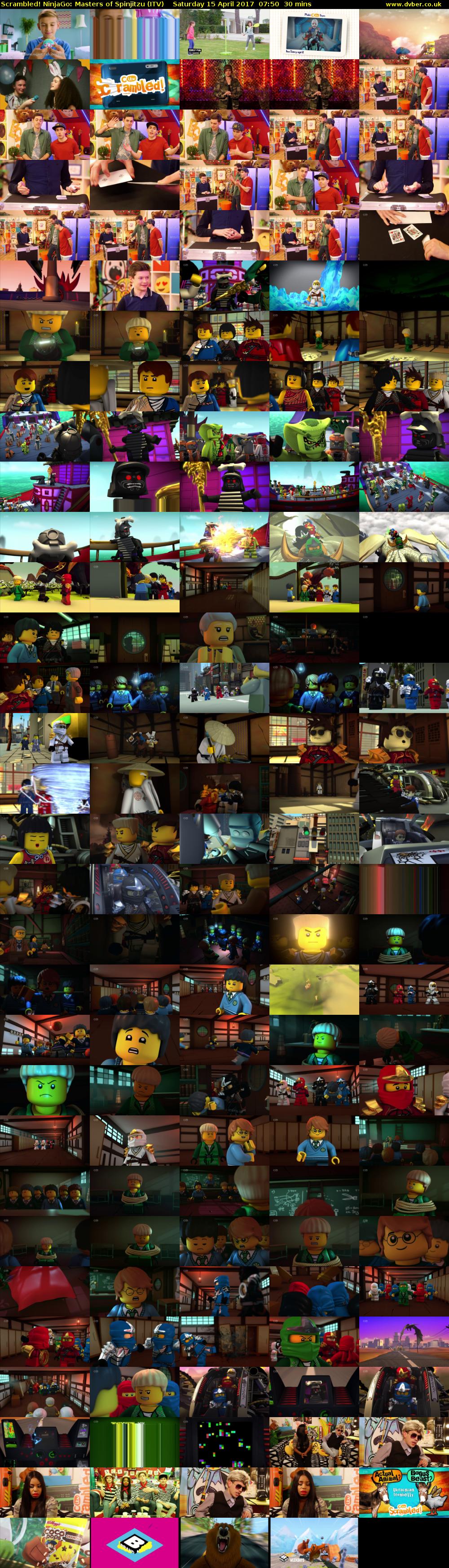 Scrambled! NinjaGo: Masters of Spinjitzu (ITV) Saturday 15 April 2017 07:50 - 08:20