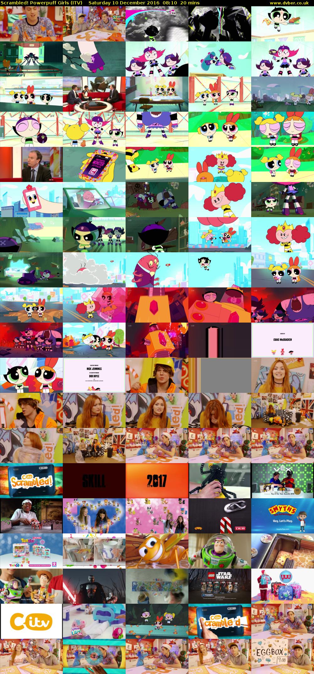Scrambled! Powerpuff Girls (ITV) Saturday 10 December 2016 08:10 - 08:30