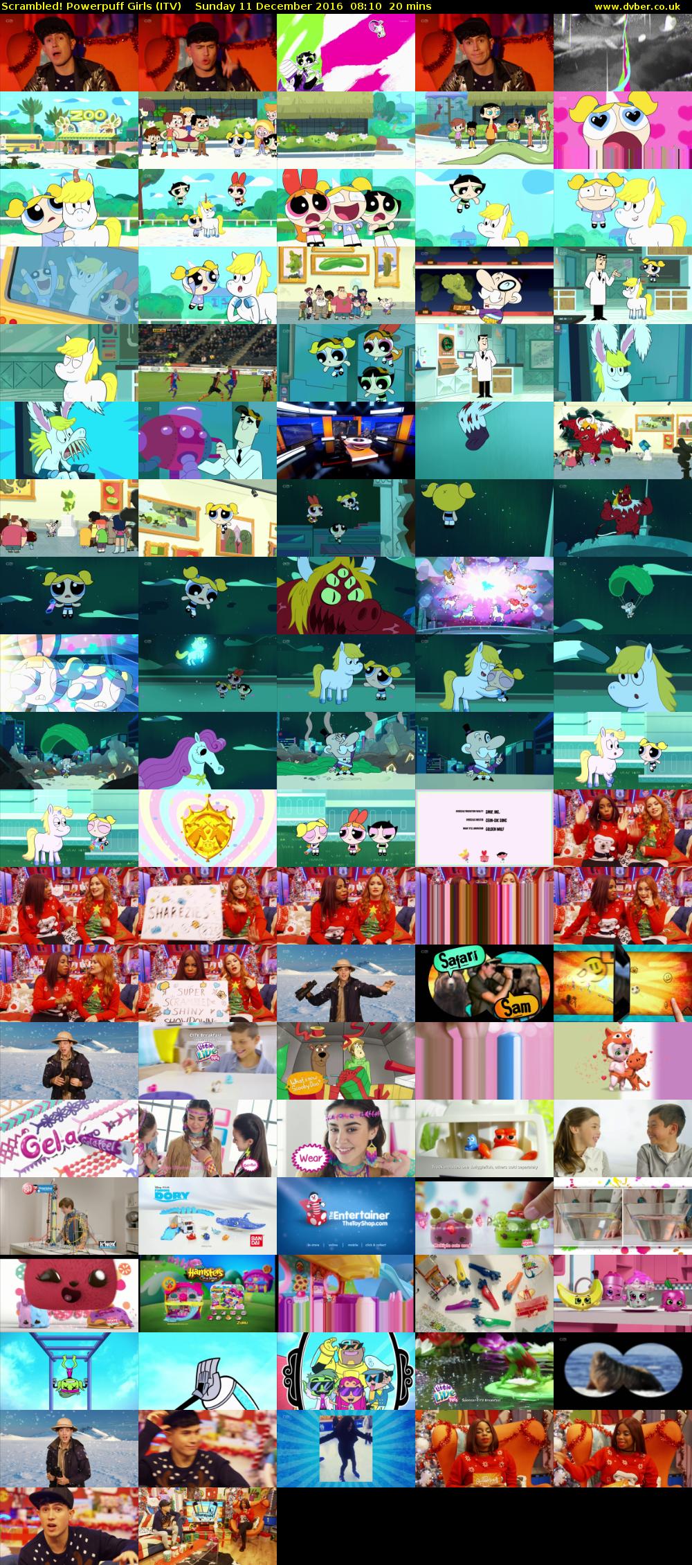 Scrambled! Powerpuff Girls (ITV) Sunday 11 December 2016 08:10 - 08:30