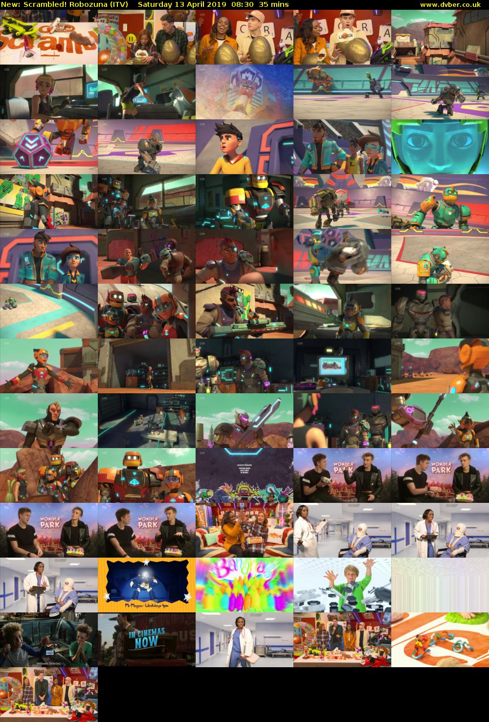 Scrambled! Robozuna (ITV) Saturday 13 April 2019 08:30 - 09:05