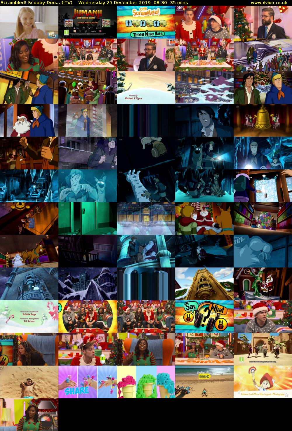Scrambled! Scooby-Doo... (ITV) Wednesday 25 December 2019 08:30 - 09:05