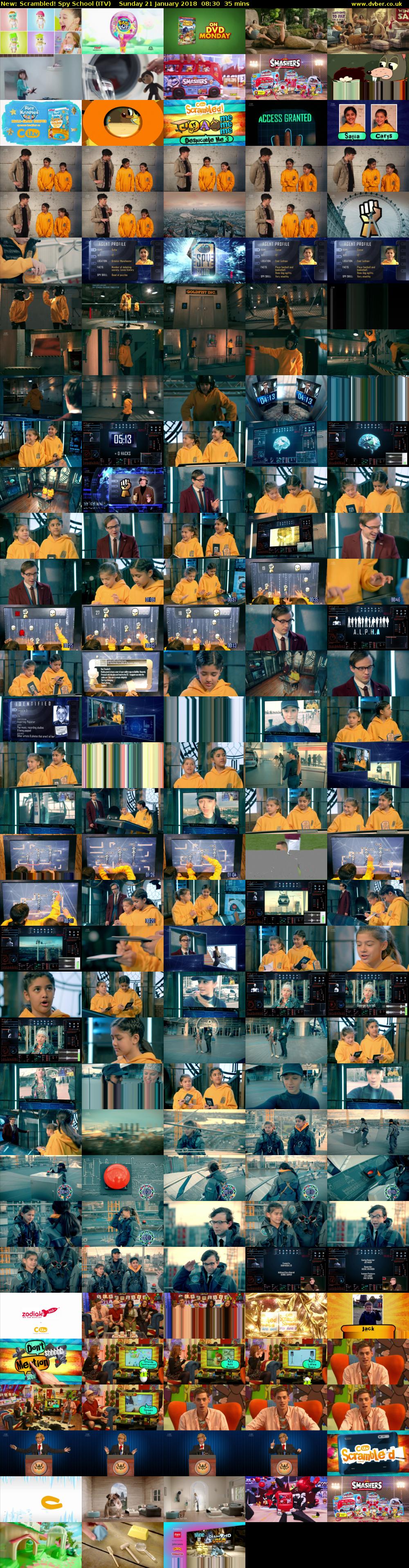 Scrambled! Spy School (ITV) Sunday 21 January 2018 08:30 - 09:05