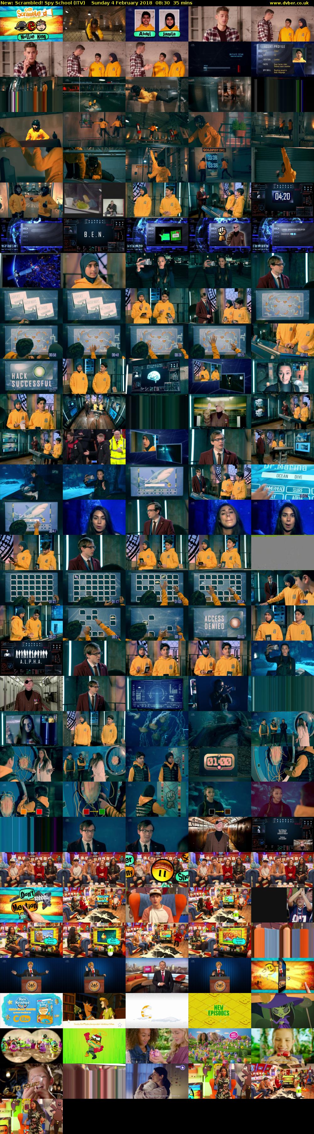 Scrambled! Spy School (ITV) Sunday 4 February 2018 08:30 - 09:05