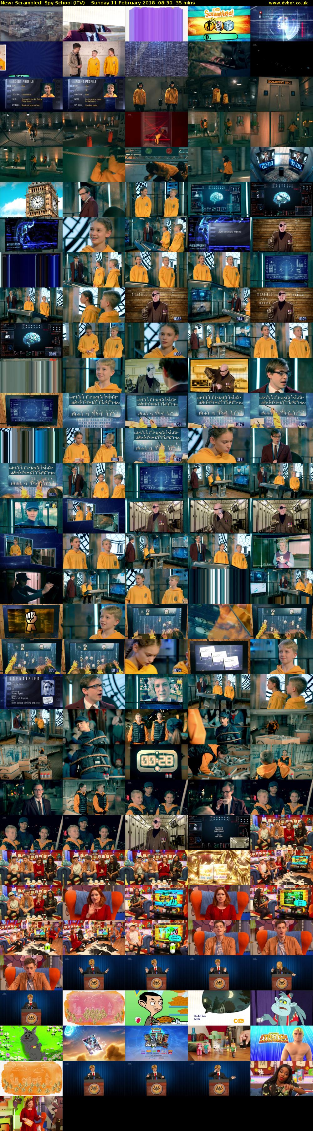 Scrambled! Spy School (ITV) Sunday 11 February 2018 08:30 - 09:05