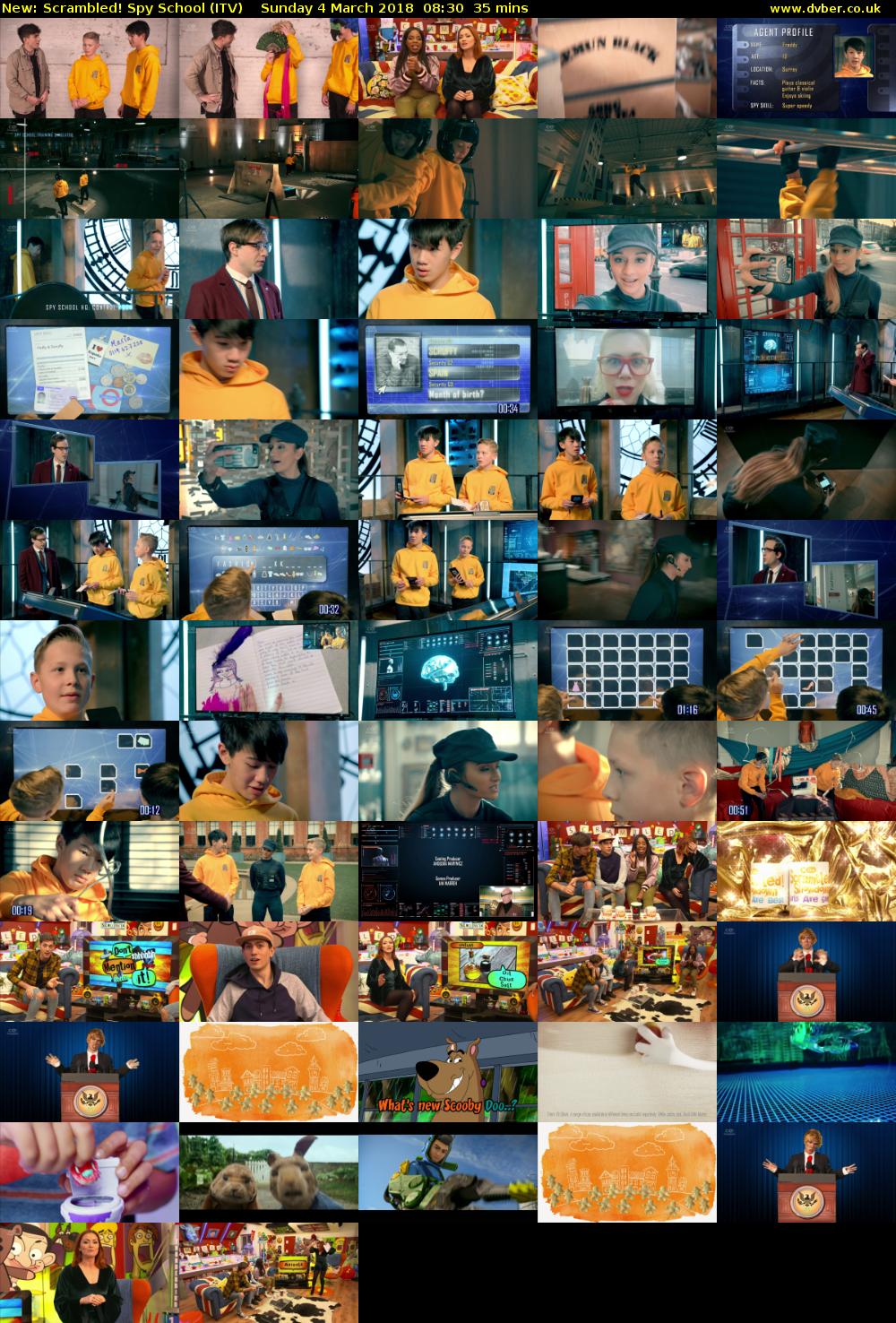 Scrambled! Spy School (ITV) Sunday 4 March 2018 08:30 - 09:05