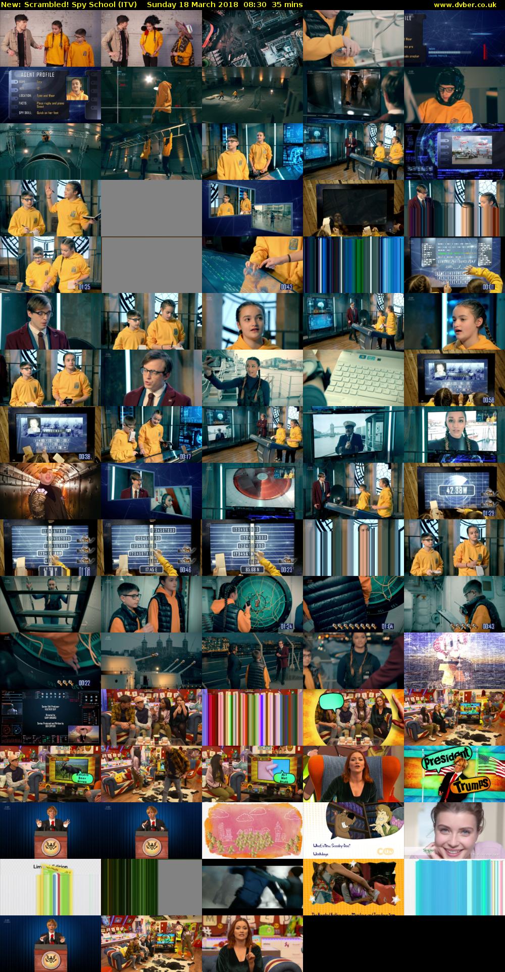 Scrambled! Spy School (ITV) Sunday 18 March 2018 08:30 - 09:05