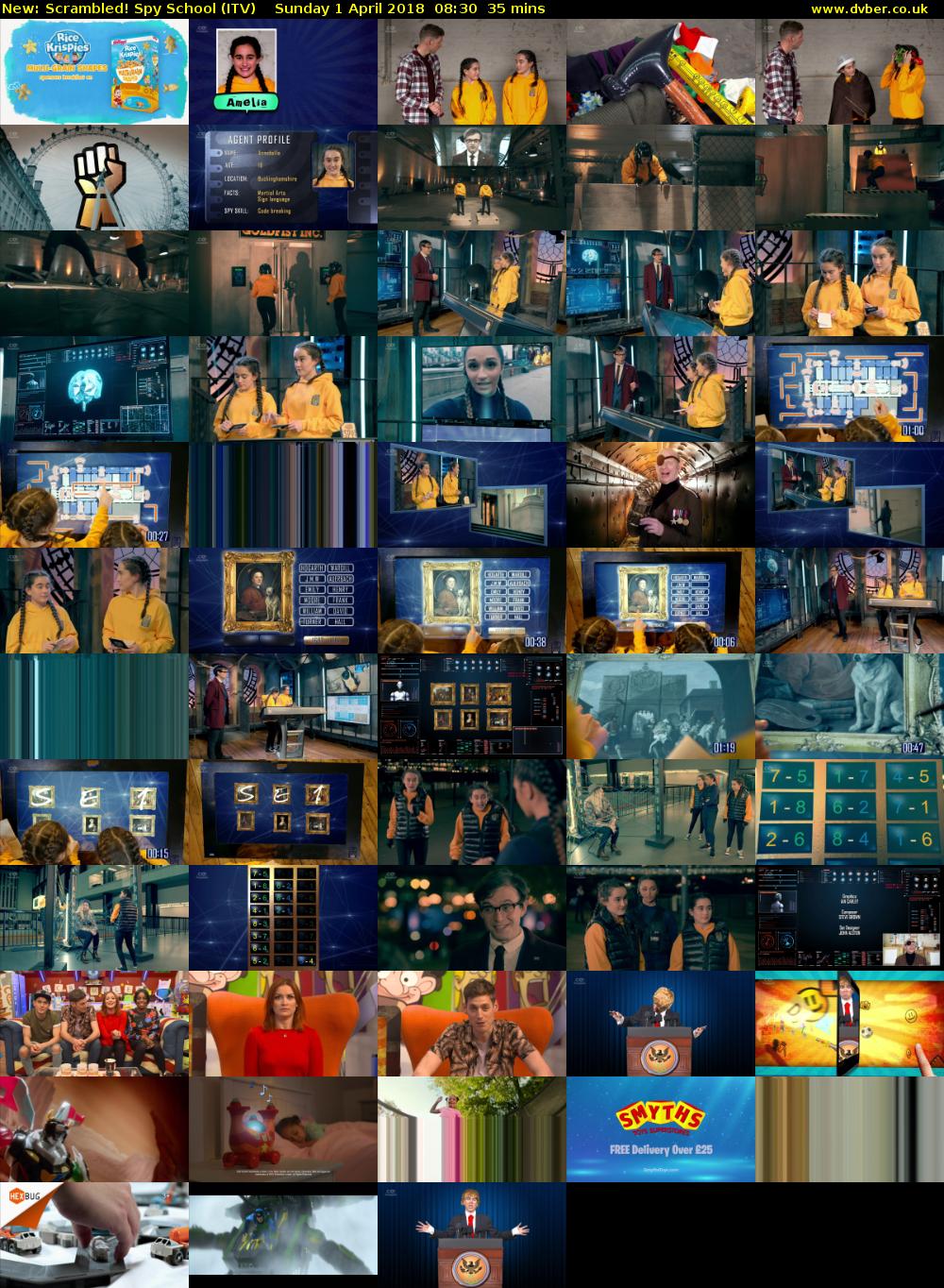 Scrambled! Spy School (ITV) Sunday 1 April 2018 08:30 - 09:05