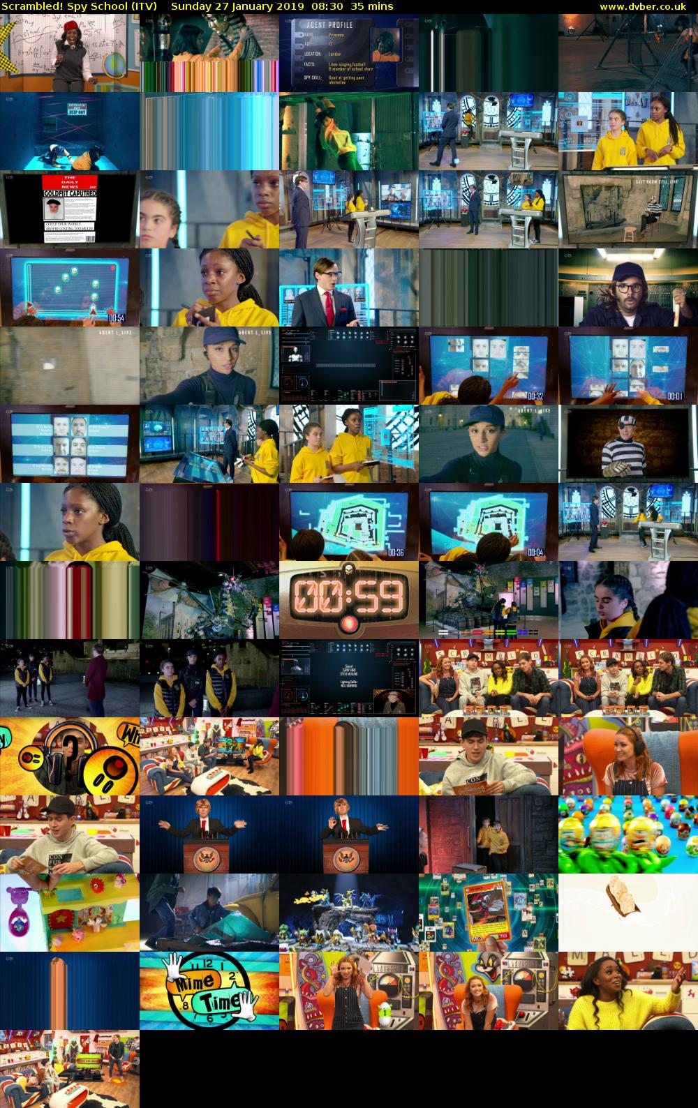 Scrambled! Spy School (ITV) Sunday 27 January 2019 08:30 - 09:05