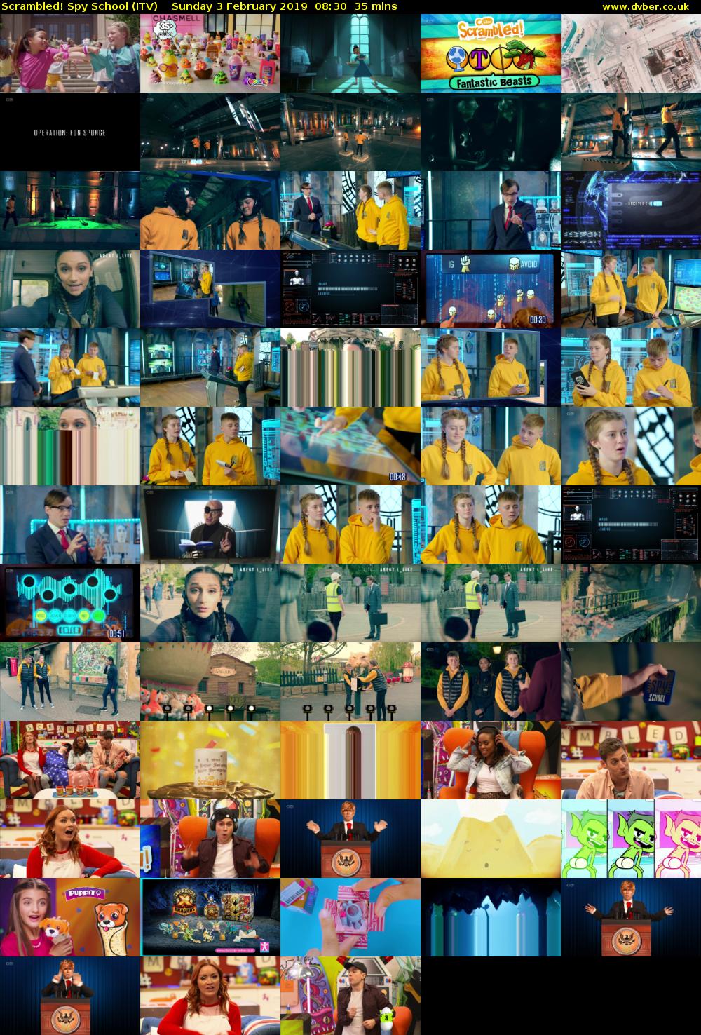 Scrambled! Spy School (ITV) Sunday 3 February 2019 08:30 - 09:05
