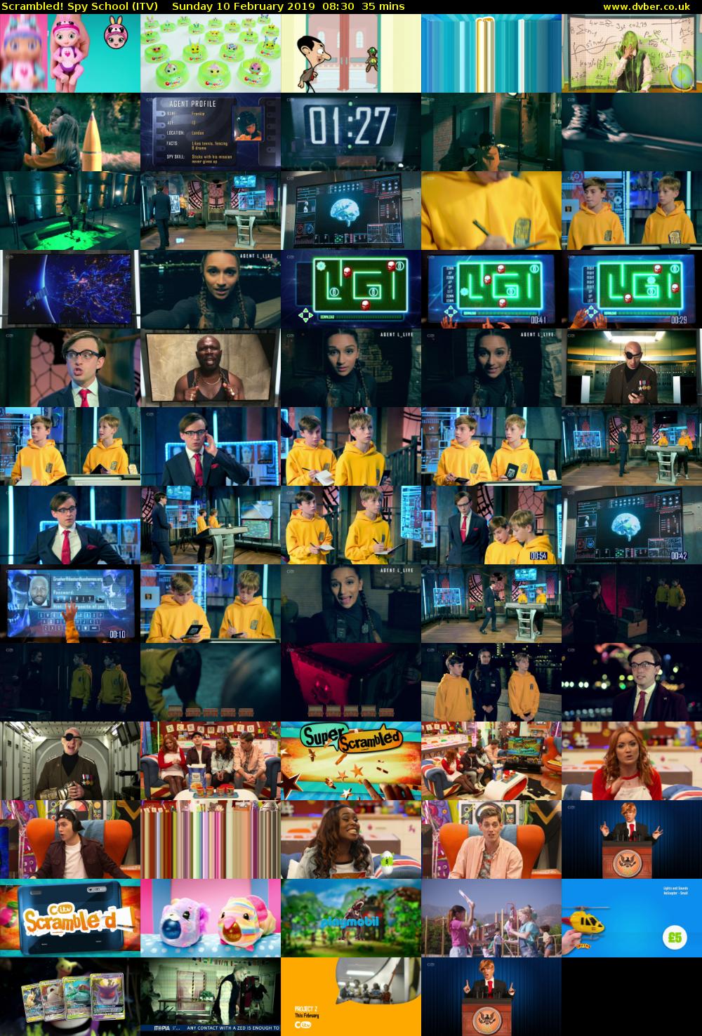 Scrambled! Spy School (ITV) Sunday 10 February 2019 08:30 - 09:05