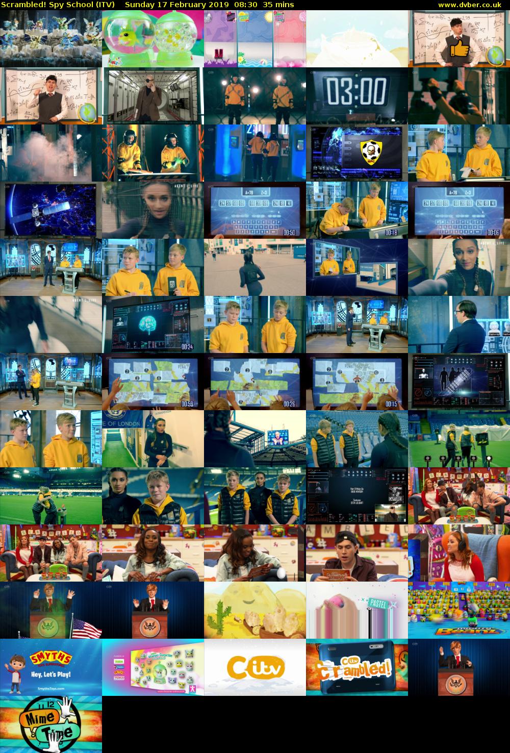 Scrambled! Spy School (ITV) Sunday 17 February 2019 08:30 - 09:05