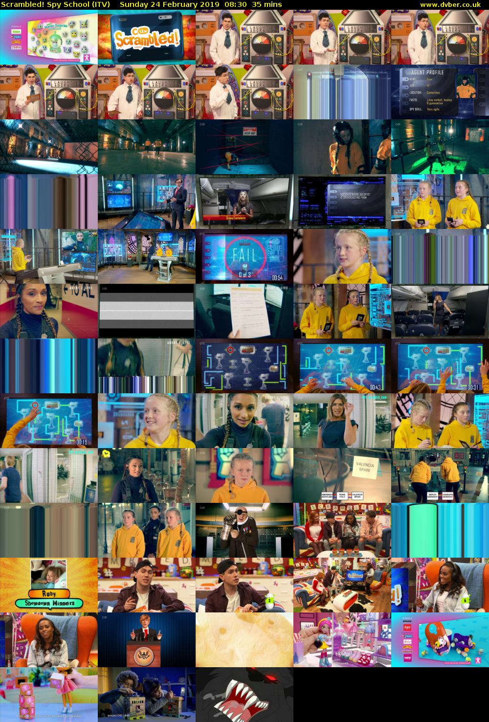 Scrambled! Spy School (ITV) Sunday 24 February 2019 08:30 - 09:05