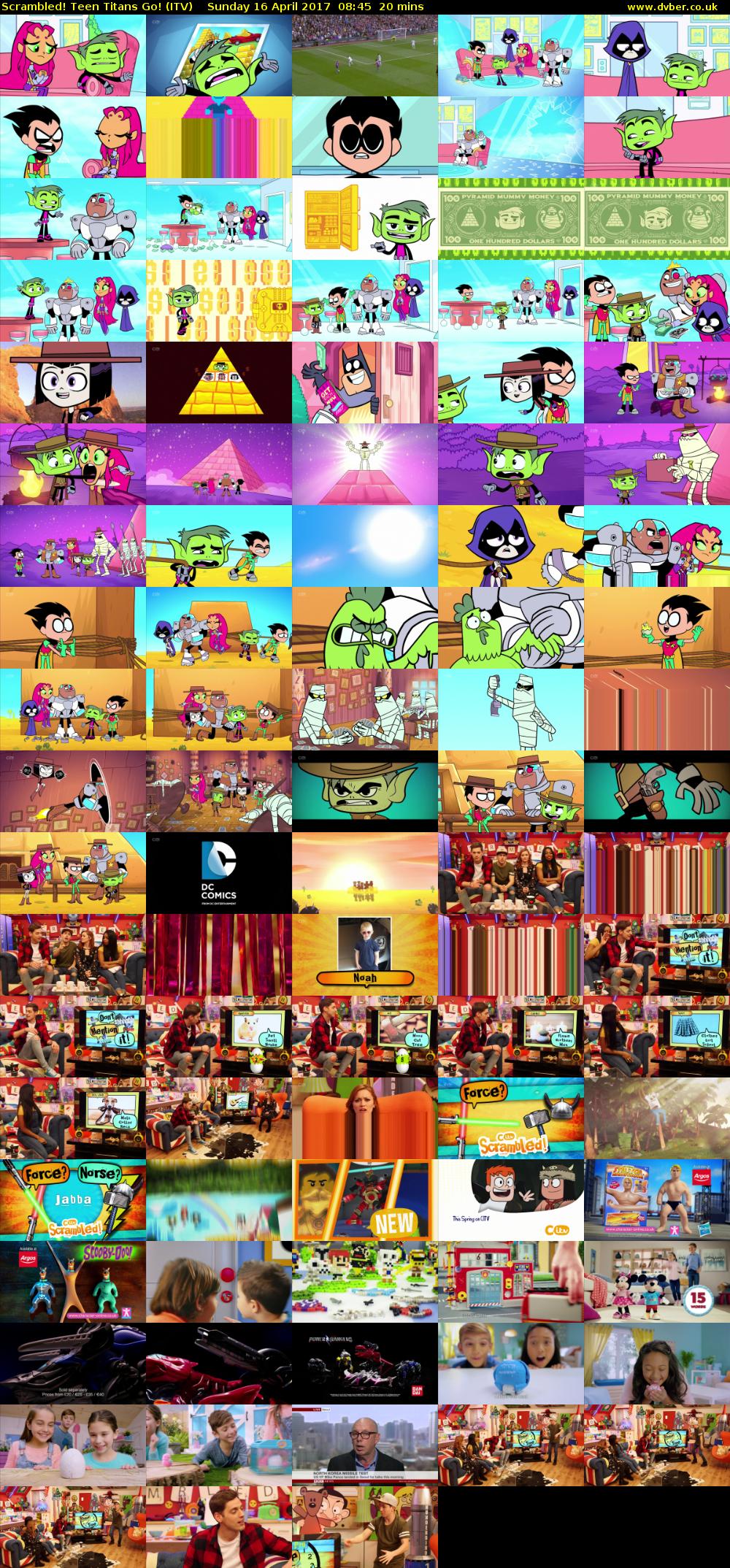 Scrambled! Teen Titans Go! (ITV) Sunday 16 April 2017 08:45 - 09:05