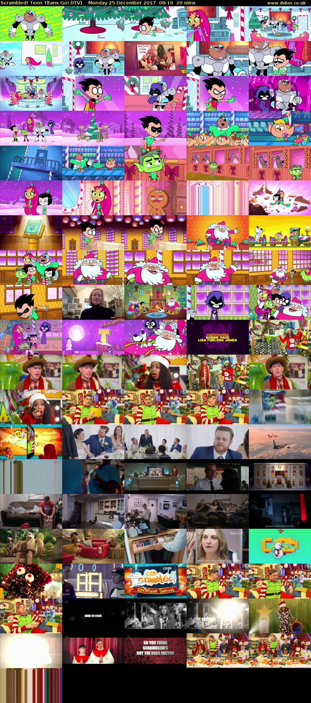 Scrambled! Teen Titans Go! (ITV) Monday 25 December 2017 08:10 - 08:30