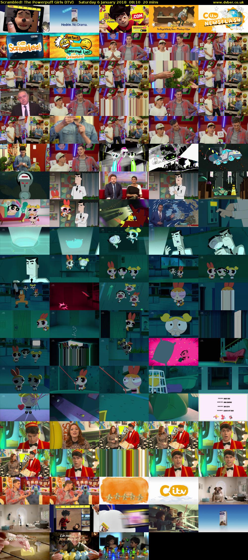 Scrambled! The Powerpuff Girls (ITV) Saturday 6 January 2018 08:10 - 08:30
