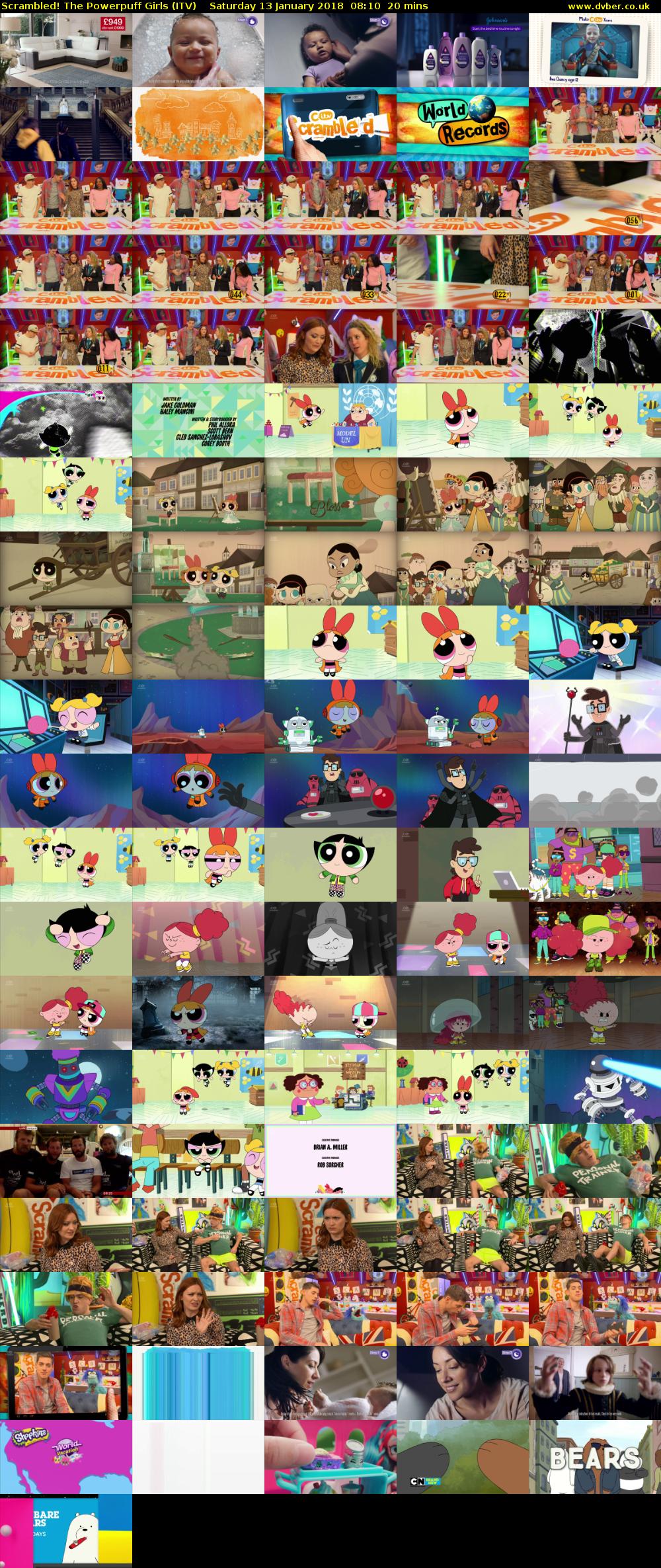 Scrambled! The Powerpuff Girls (ITV) Saturday 13 January 2018 08:10 - 08:30