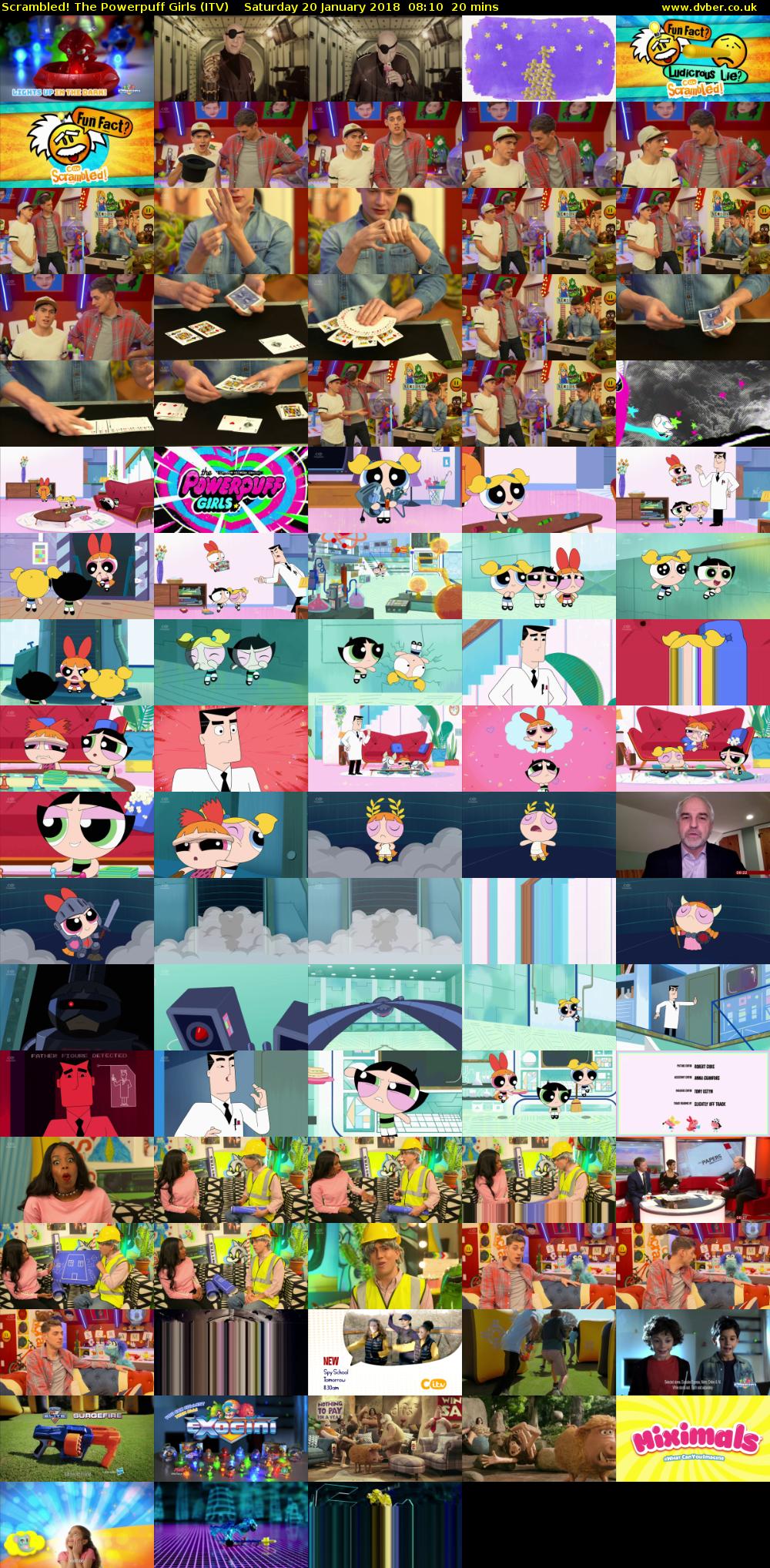 Scrambled! The Powerpuff Girls (ITV) Saturday 20 January 2018 08:10 - 08:30
