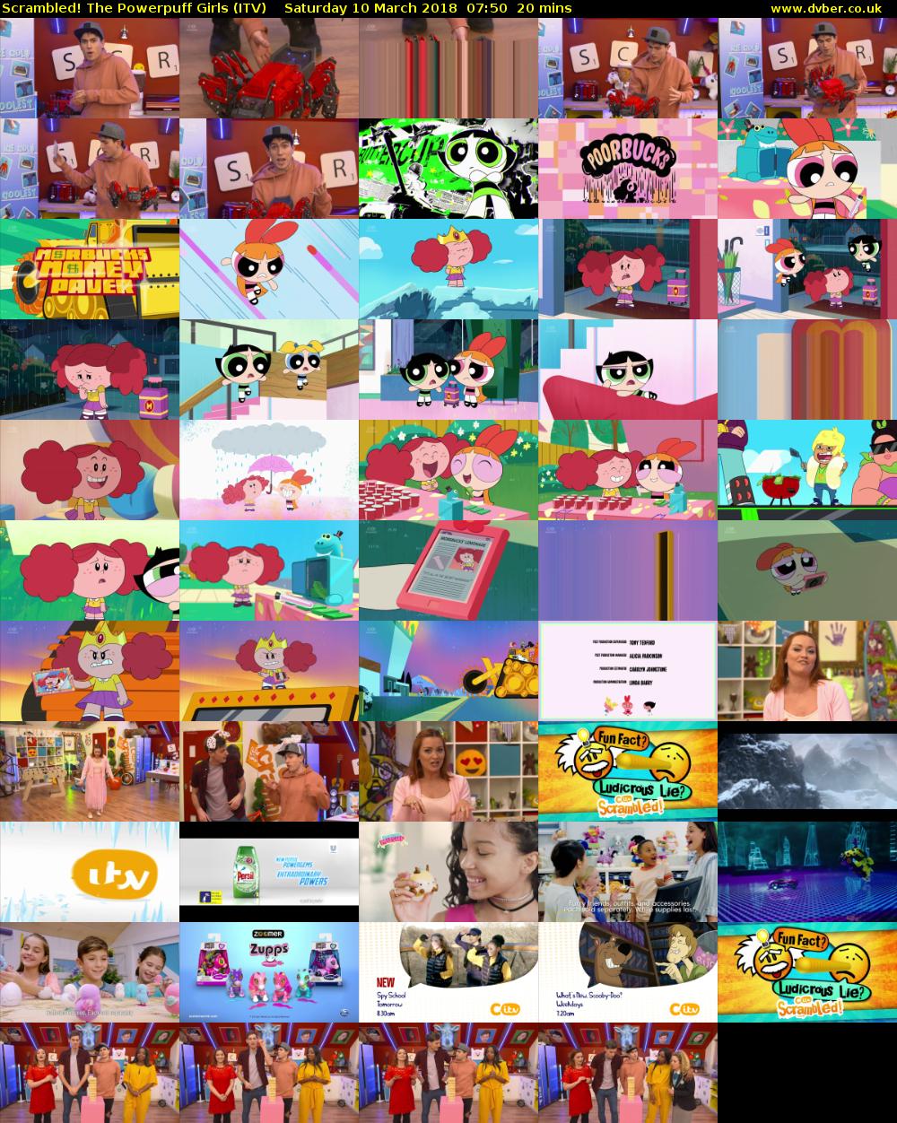 Scrambled! The Powerpuff Girls (ITV) Saturday 10 March 2018 07:50 - 08:10