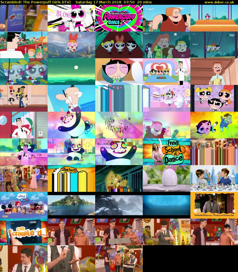 Scrambled! The Powerpuff Girls (ITV) Saturday 17 March 2018 07:50 - 08:10