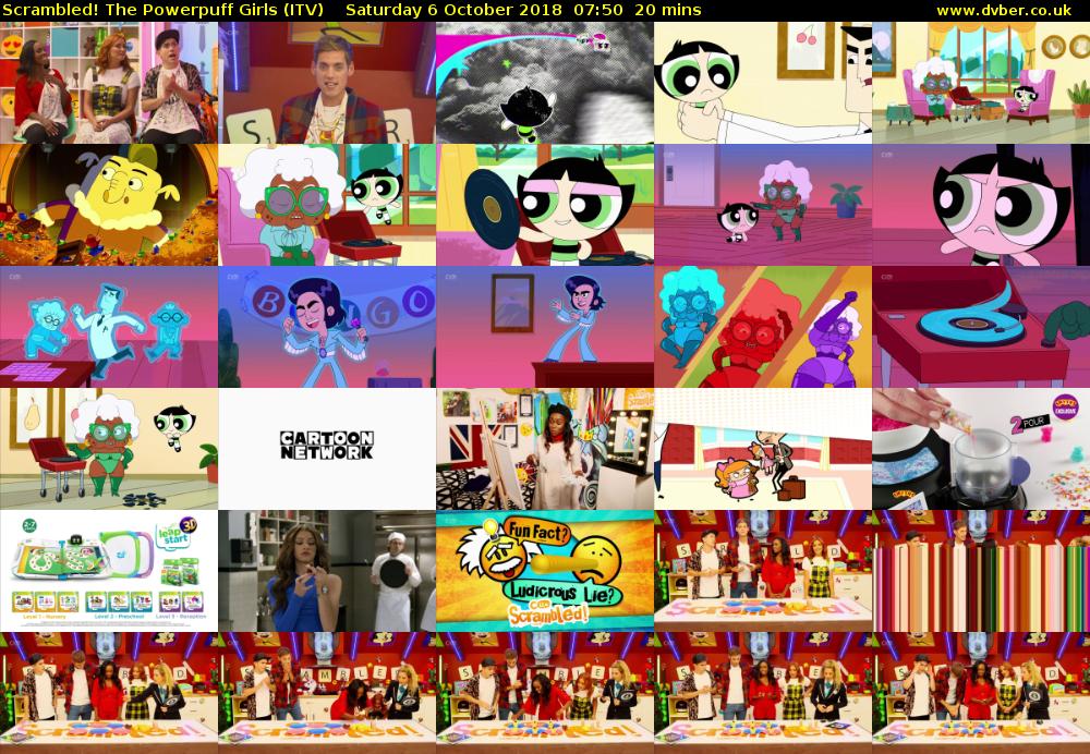 Scrambled! The Powerpuff Girls (ITV) Saturday 6 October 2018 07:50 - 08:10