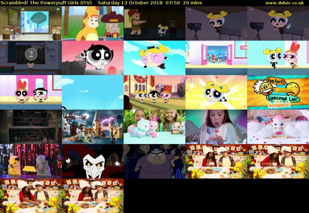 Scrambled! The Powerpuff Girls (ITV) Saturday 13 October 2018 07:50 - 08:10