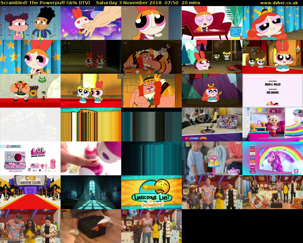 Scrambled! The Powerpuff Girls (ITV) Saturday 3 November 2018 07:50 - 08:10