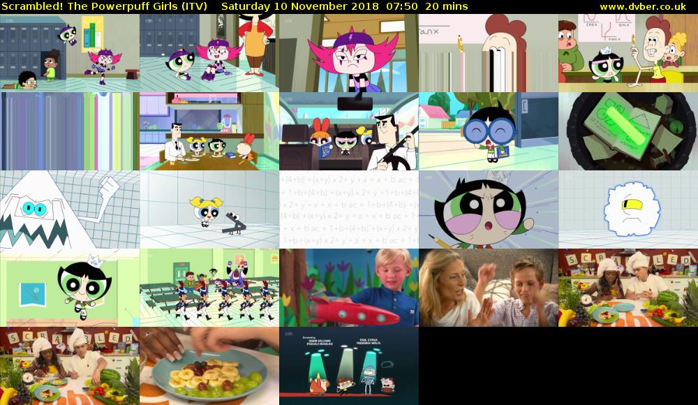 Scrambled! The Powerpuff Girls (ITV) Saturday 10 November 2018 07:50 - 08:10