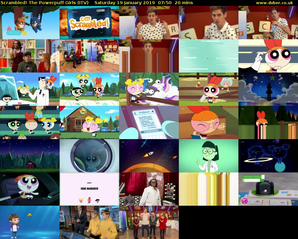 Scrambled! The Powerpuff Girls (ITV) Saturday 19 January 2019 07:50 - 08:10