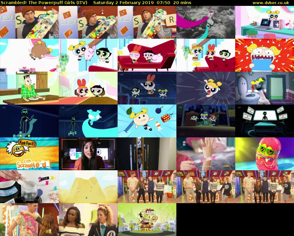 Scrambled! The Powerpuff Girls (ITV) Saturday 2 February 2019 07:50 - 08:10