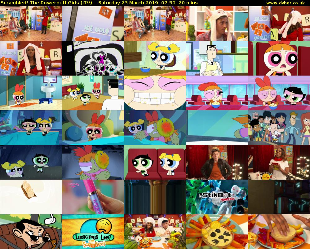 Scrambled! The Powerpuff Girls (ITV) Saturday 23 March 2019 07:50 - 08:10