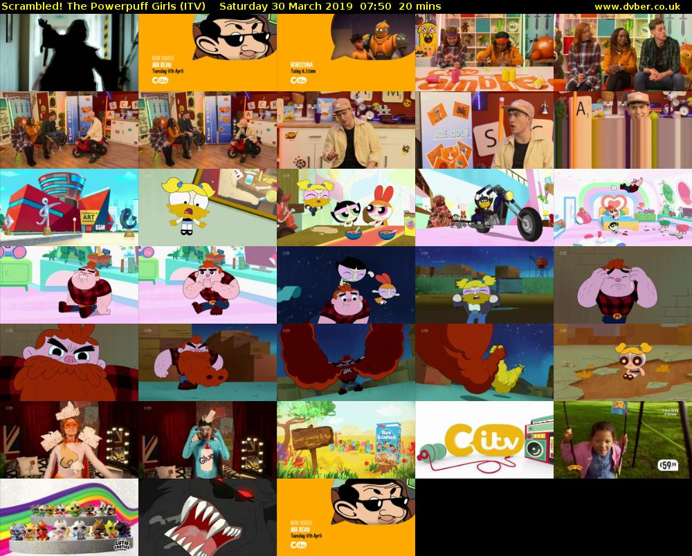 Scrambled! The Powerpuff Girls (ITV) Saturday 30 March 2019 07:50 - 08:10