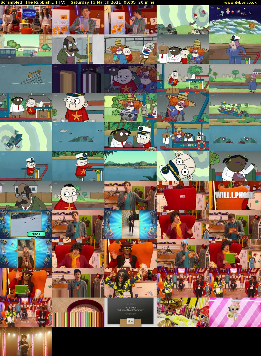 Scrambled! The Rubbish... (ITV) Saturday 13 March 2021 09:05 - 09:25