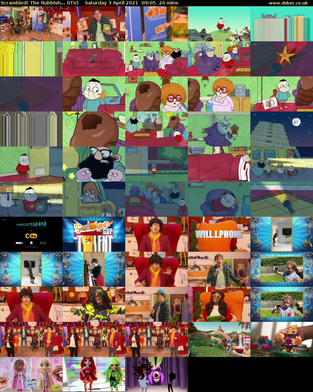 Scrambled! The Rubbish... (ITV) Saturday 3 April 2021 09:05 - 09:25