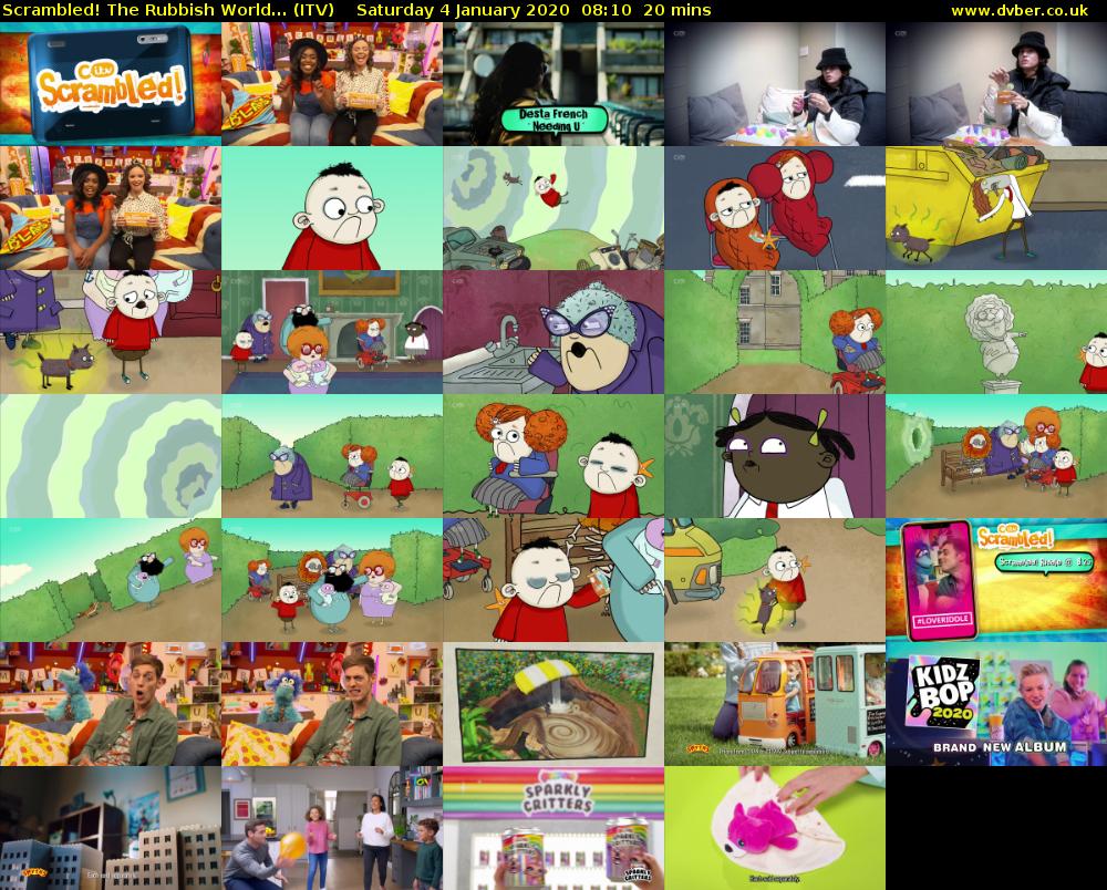 Scrambled! The Rubbish World... (ITV) Saturday 4 January 2020 08:10 - 08:30